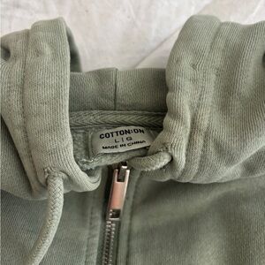 Cotton on green cropped jacket